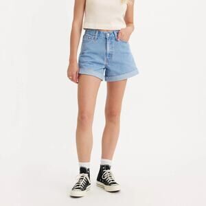 Levi's 80s Mom Shorts Back to Blue